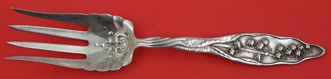 Cold Meat Fork w/ design above tines 8 7/8